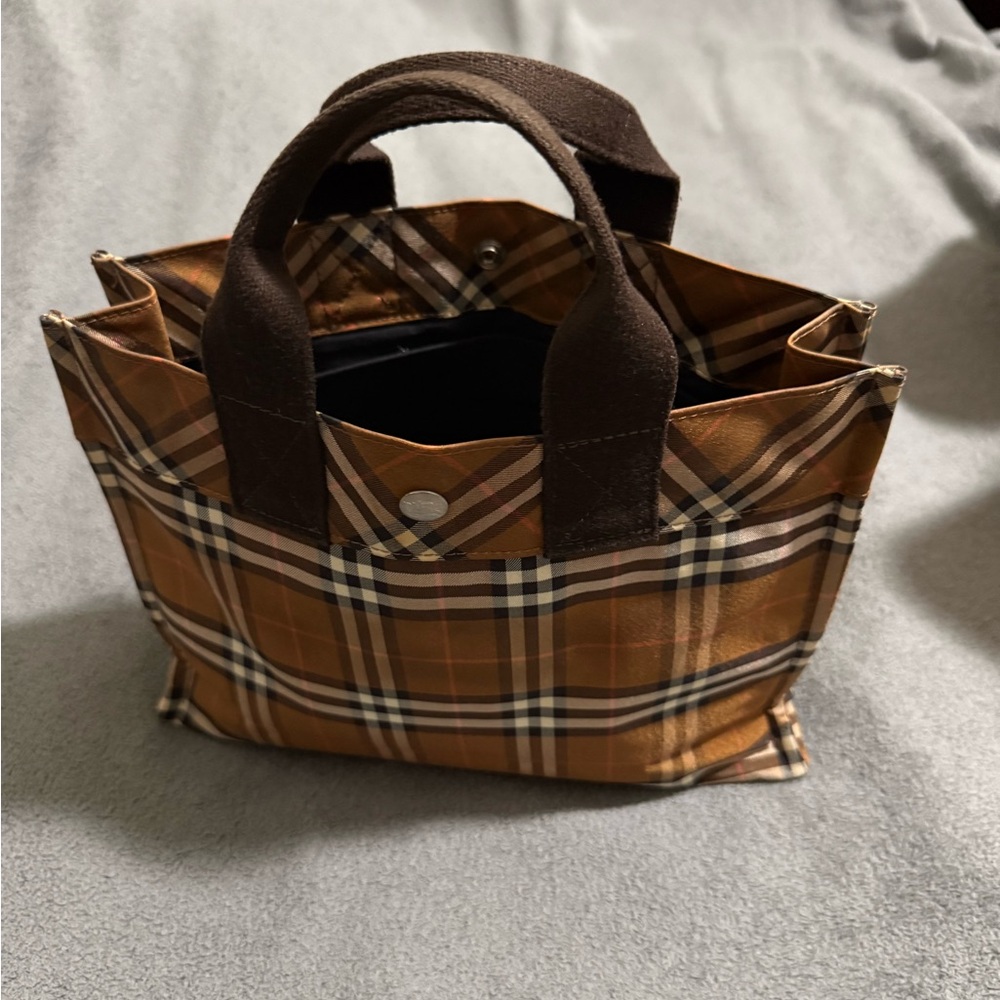 Plaid Brown Tote Bag - Picture 2 of 5